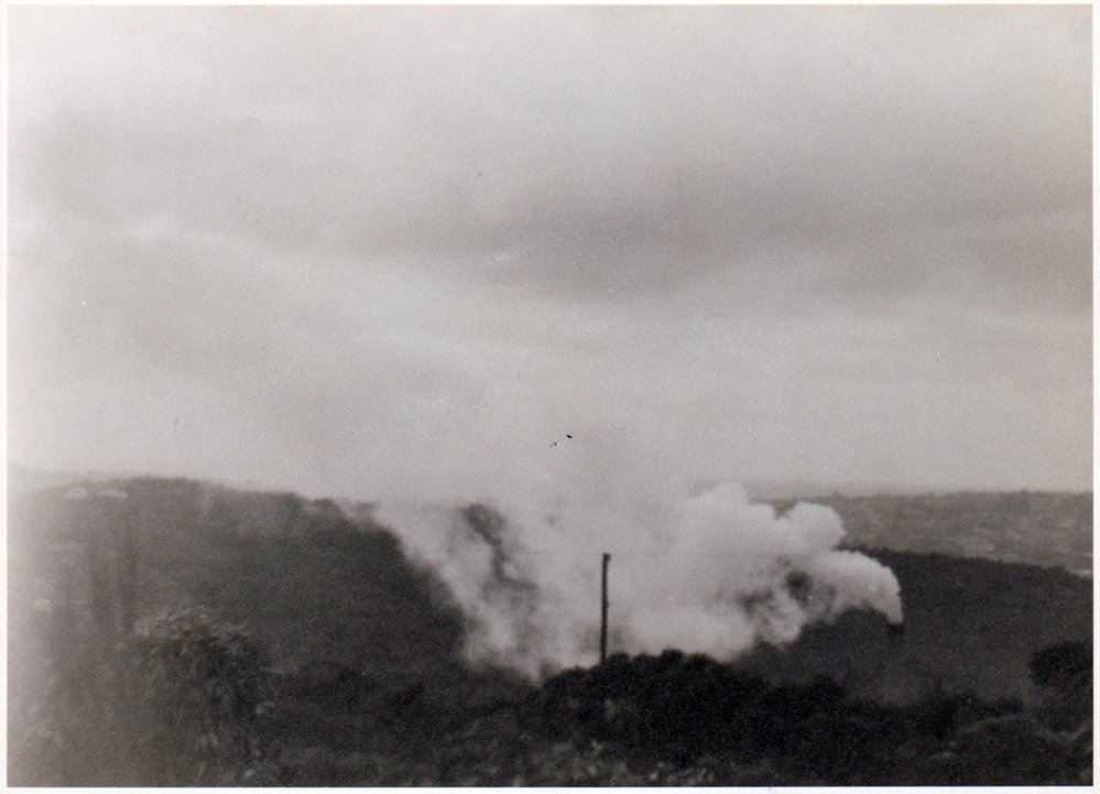 Smoke pouring from the Balgowlah incinerator, 1948