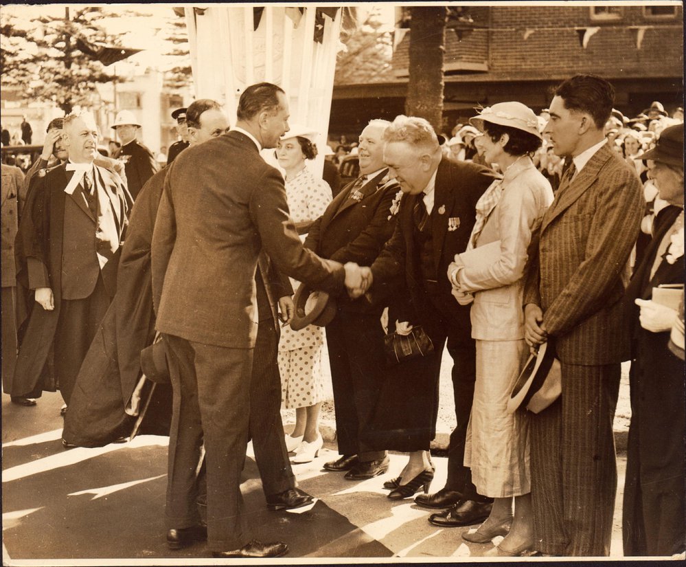Council reception for the Duke of Gloucester, Manly 1934