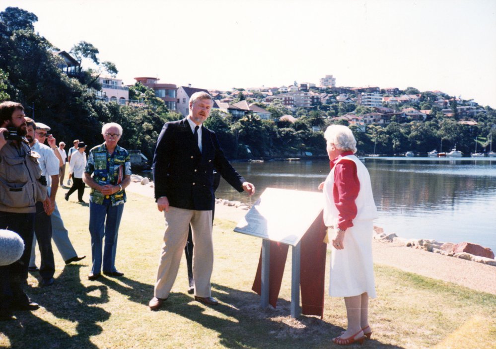 Tim Moore and Joan Cooke open the Manly Scenic Walkway