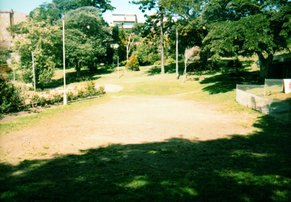 Ivanhoe Park, Manly, pre-game warm-up area for football players