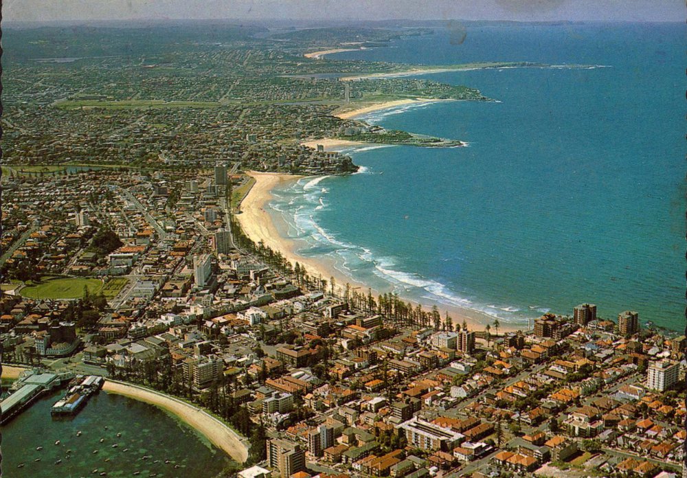 Aerial view of Manly and the Northern Beaches