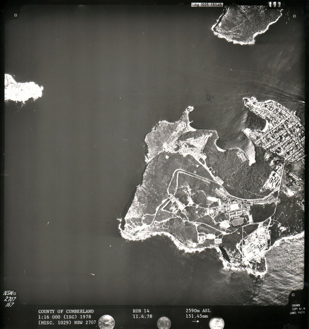Aerial view of Manly, 1978