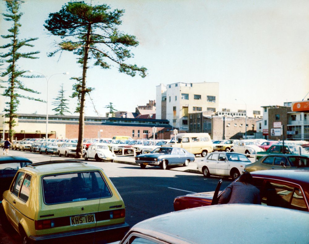 Manly Library and Wentworth Street Carpark, 1970s