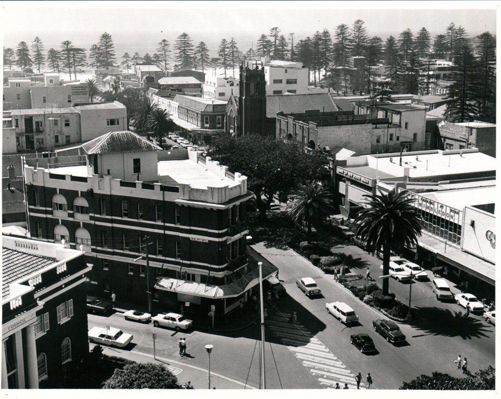 Rooftop view across The Corso 1970s