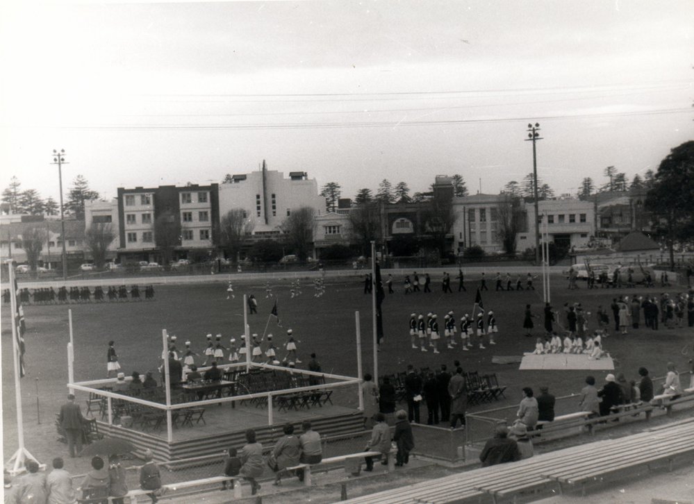 March Past on Manly Oval, Commonwealth Youth Sunday, 1963