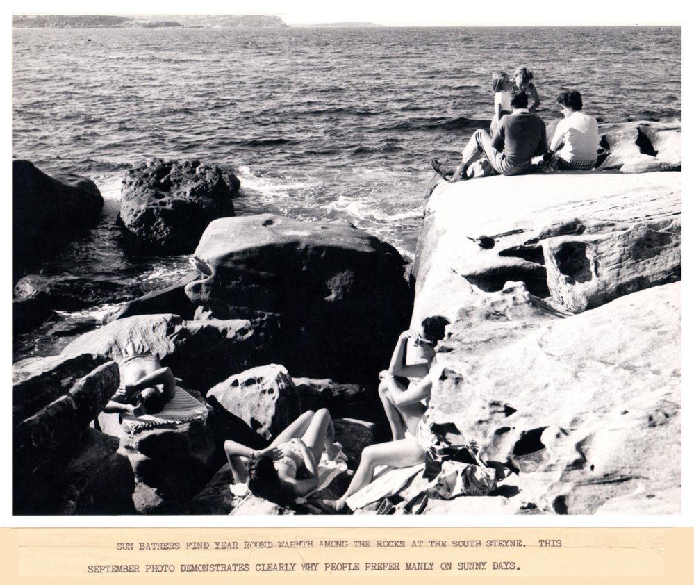 Sunbathers at the southern end of Manly Beach