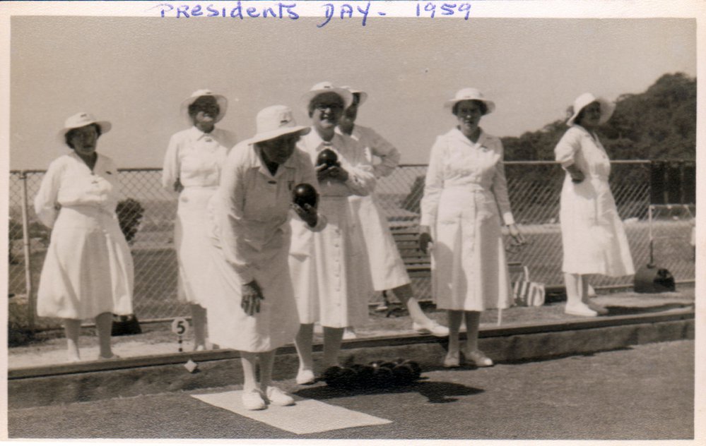 Members of Balgowlah Womens Bowling Club, 1959