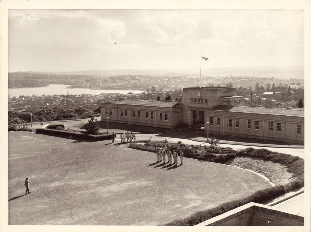 School of Artillery main building and parade ground,  North Head 1957