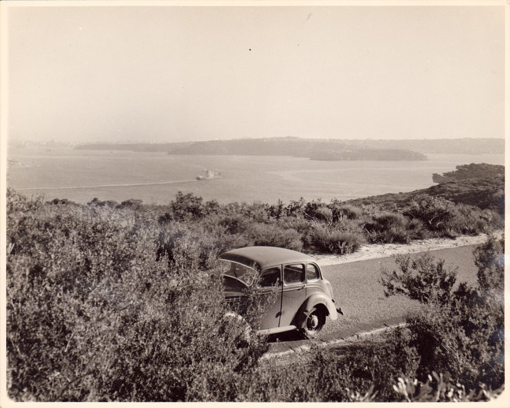 View of harbour from Scenic Drive, North Head, 1955