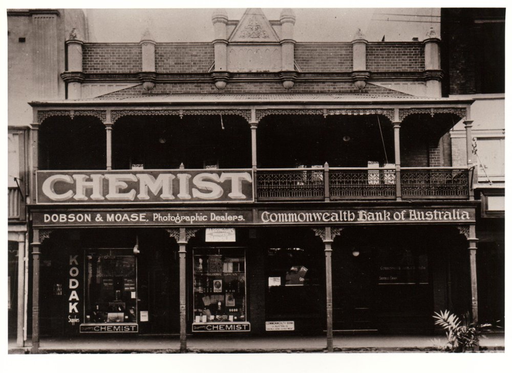 First Manly Branch Commonwealth Bank and Dobson and Moase Chemist