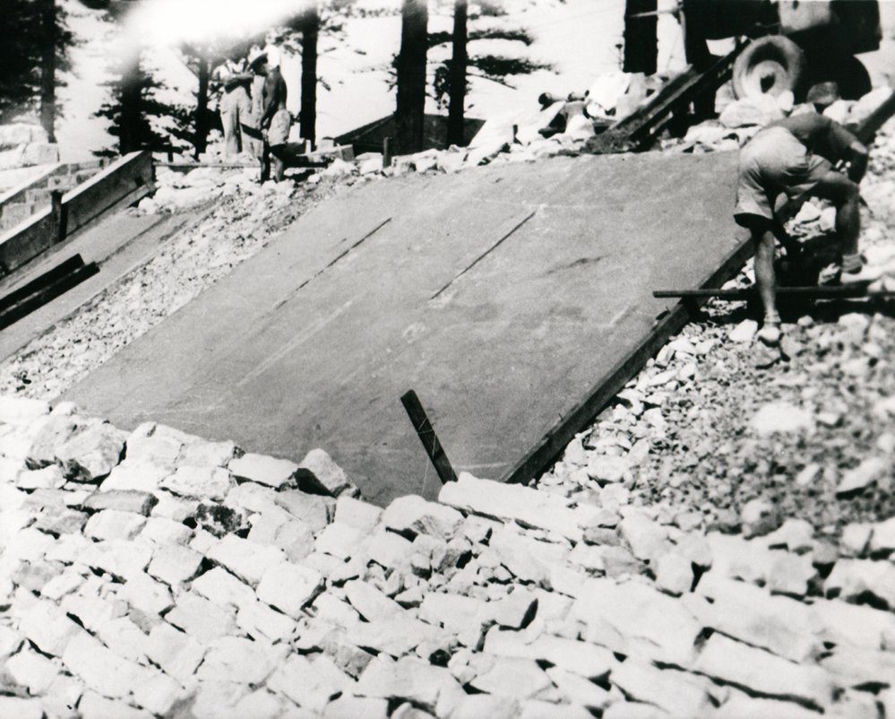 Sea wall at North Steyne during reconstruction