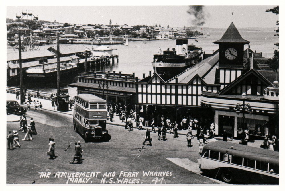 Manly Wharf and Fun Pier just prior to the 1939 fire.