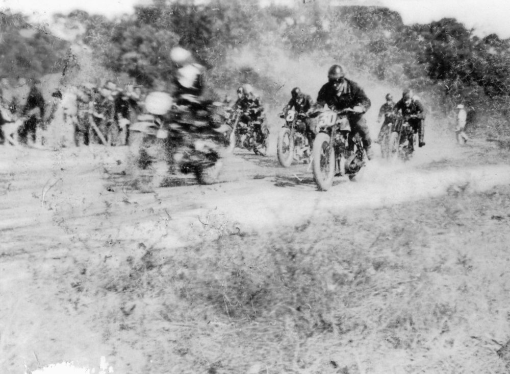 Motor Bike racing Boomerang Farm Frenchs Forest, 1948