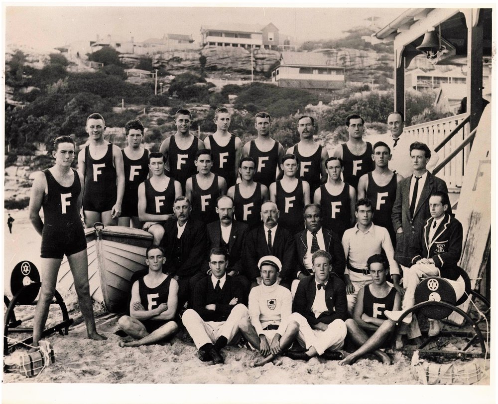 Freshwater Surf Life Saving Club Members, 1918