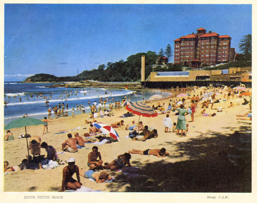 Southern End of Manly Beach, Surf Pavilion and "Borambil" Flats
