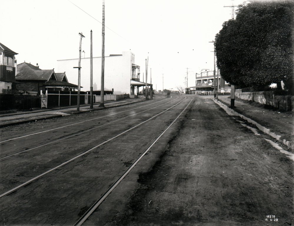 Tram Tracks, Sydney Road, Balgowlah, 1928