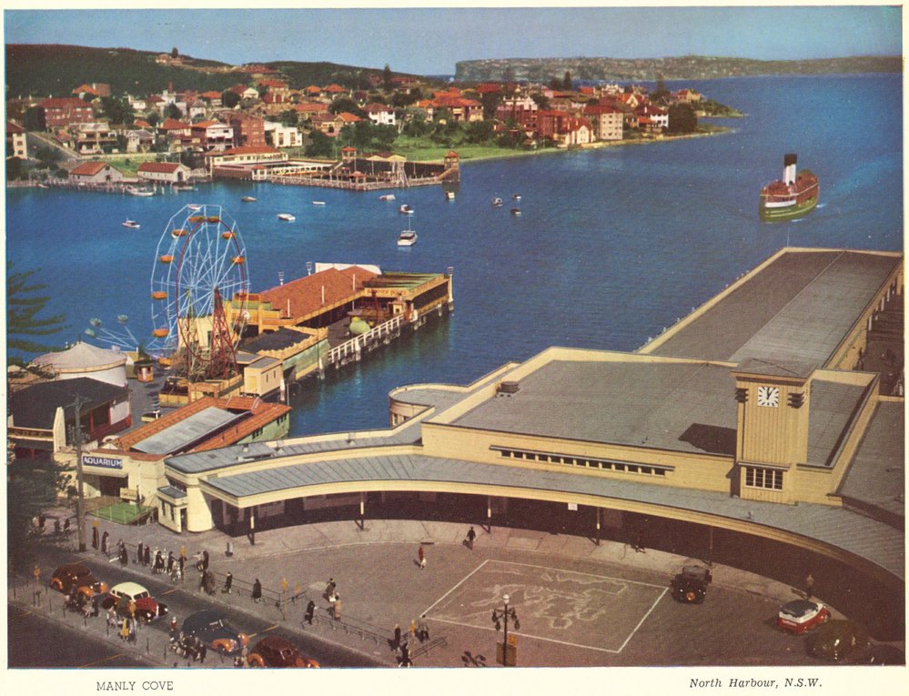 Manly Wharf, Wharf Fun Pier, Manly Baths and Smedley's Point