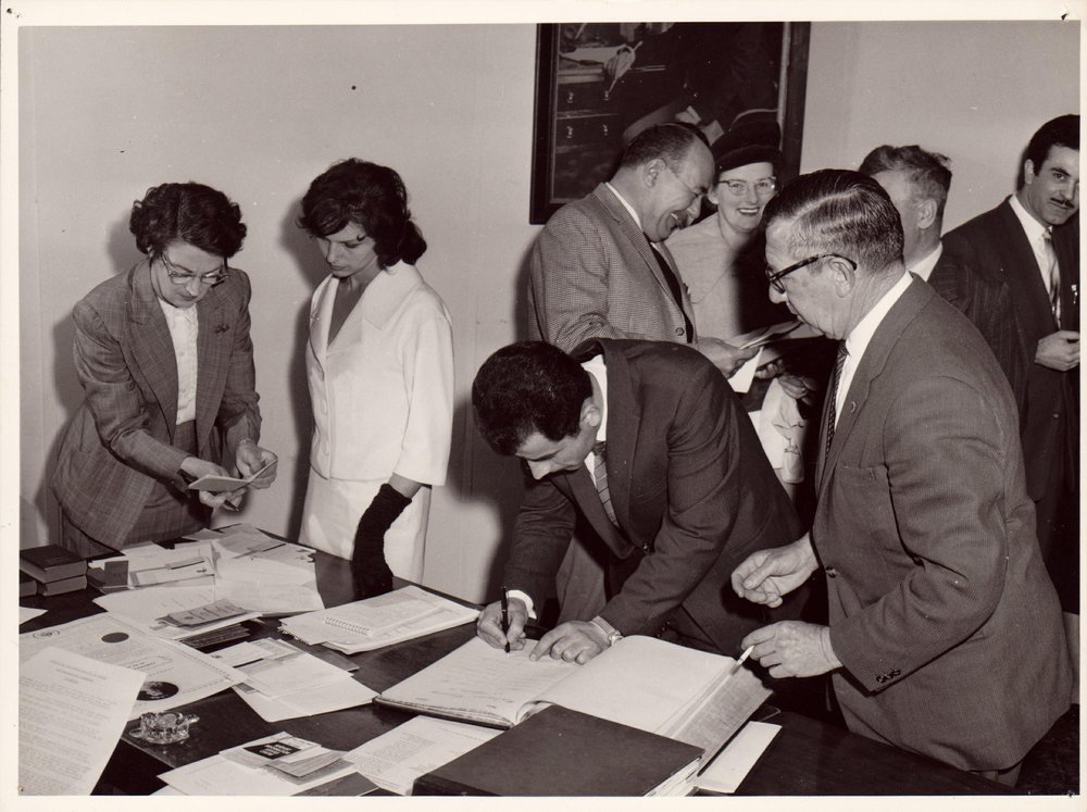 Naturalisation Ceremony at Manly Council Chambers, 1961