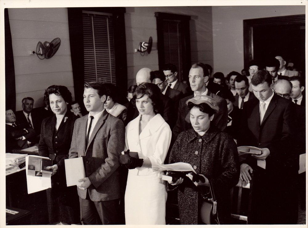 Naturalisation Ceremony at Manly Council Chambers, 1961
