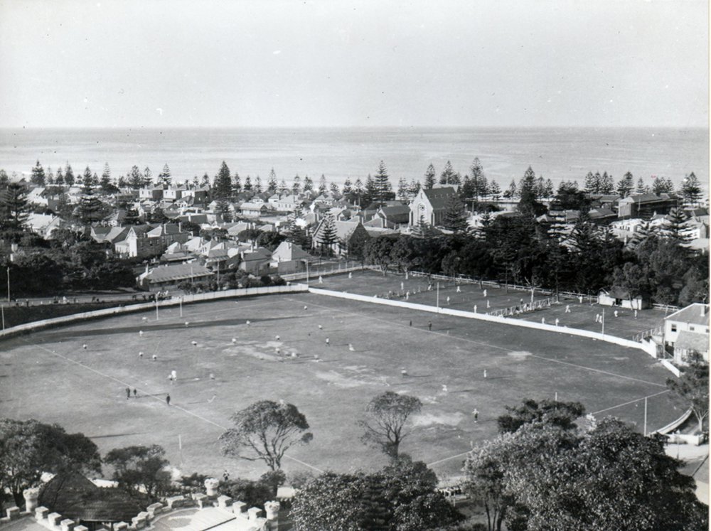 View of Manly Oval taken from Dalley's Castle, c 1902