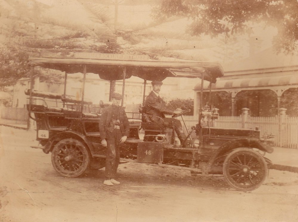 The Narrabeen Rock Lily Pittwater bus, c 1900