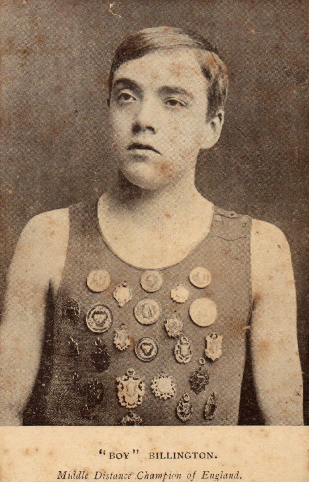 "Boy" Billington, Swimmer, c 1900