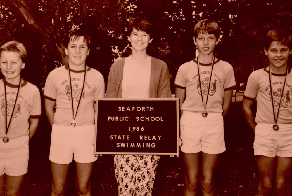Seaforth Public School pupils, State Relay Swimming Team,1986