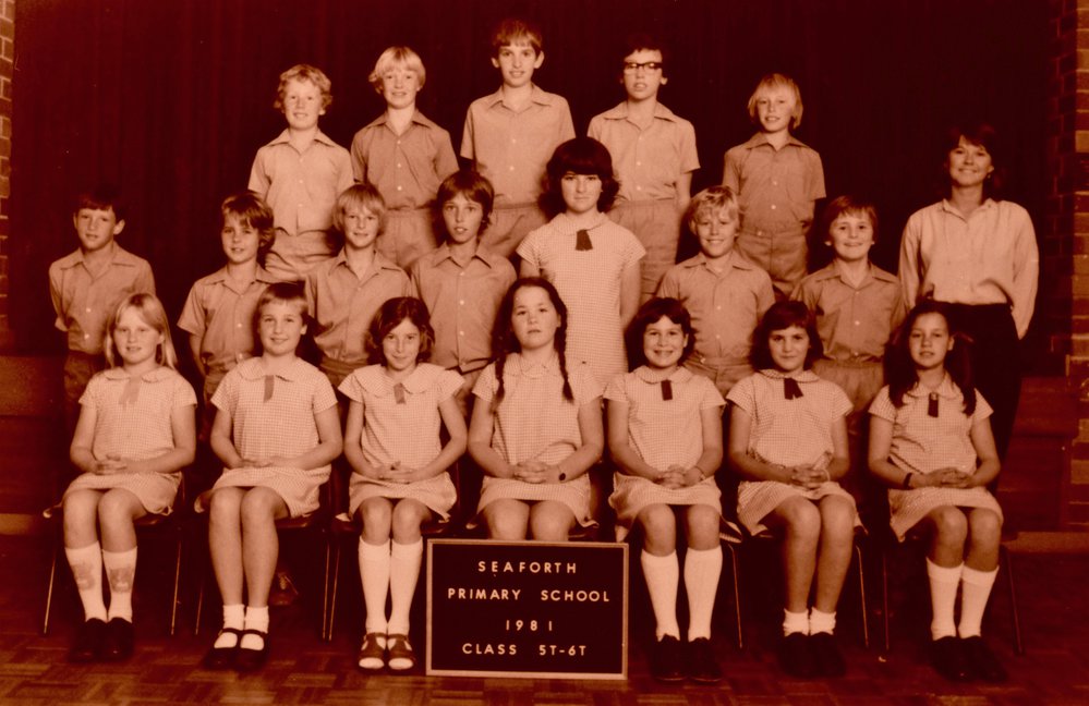 Seaforth Public School pupils, class 5T-6T, 1981