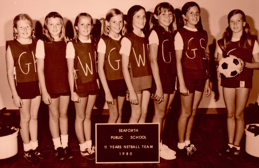 Seaforth Public School pupils, 11 years Netball Team, 1980