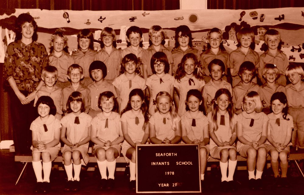 Seaforth Infants School pupils, Class 2F, 1978