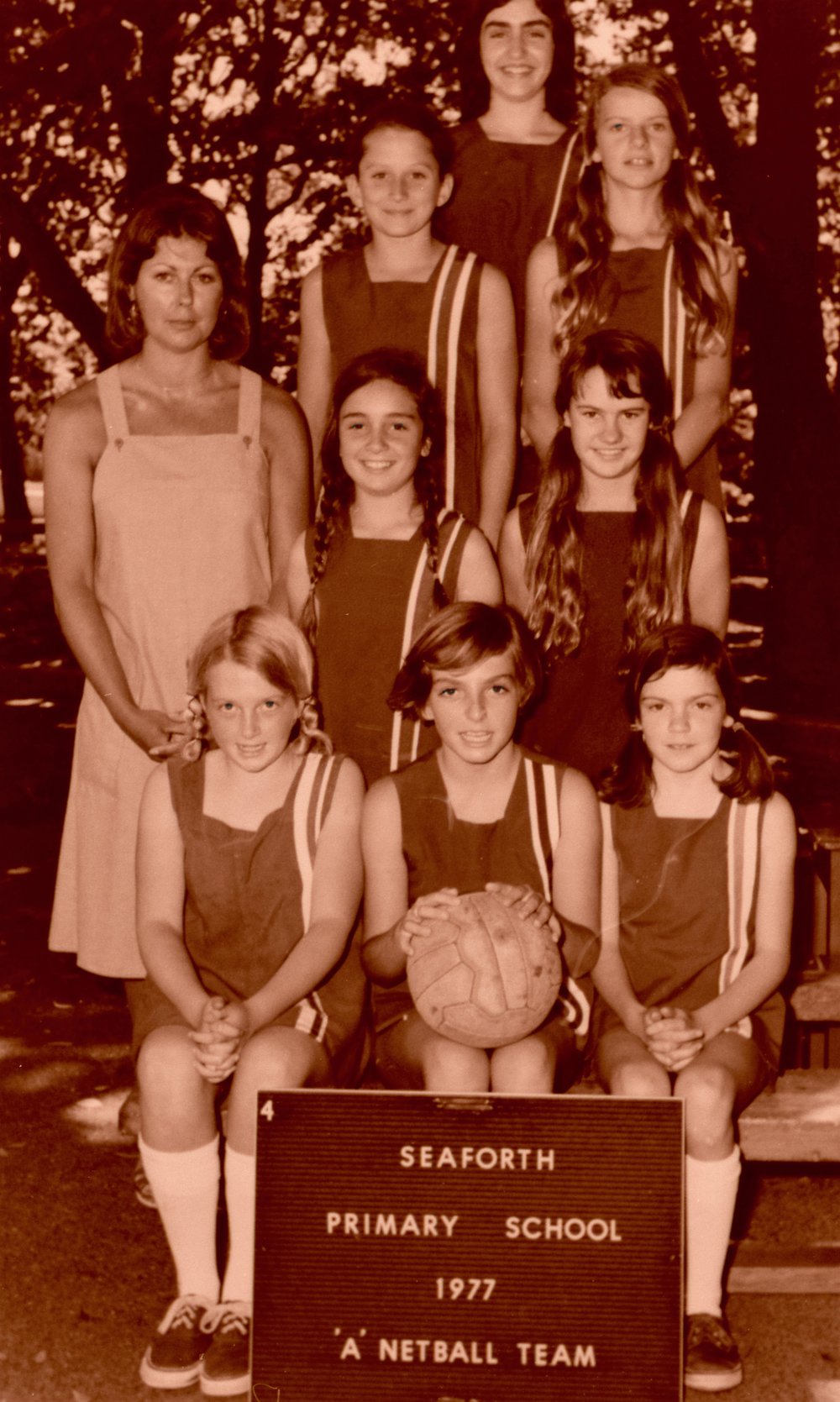 Seaforth Public pupils "A" Netball Team, 1977