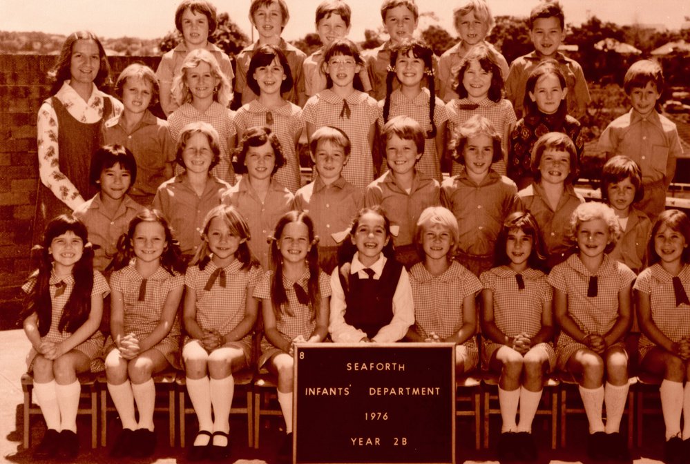 Seaforth Infants School pupils, class 2B, 1976