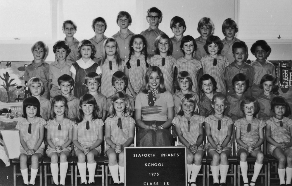 Seaforth Infants School pupils, Class 1S, 1975
