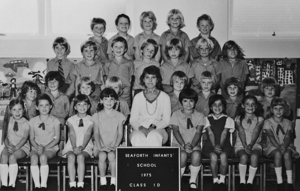 Seaforth Infants School pupils, Class 1D, 1975