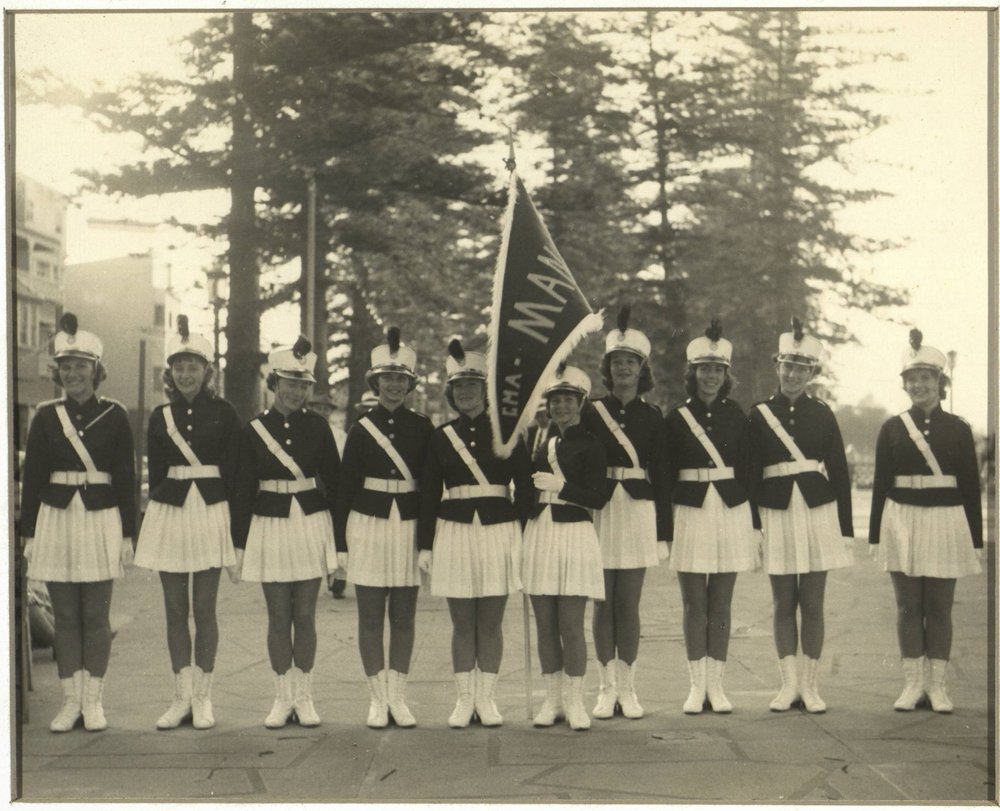 Manly Marching Girls, Commonwealth Youth Sunday, Manly, 1963