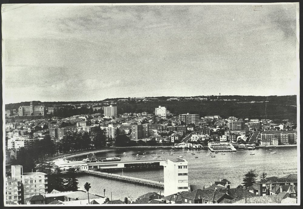 View over Manly Cove and Eastern Hill, 1970
