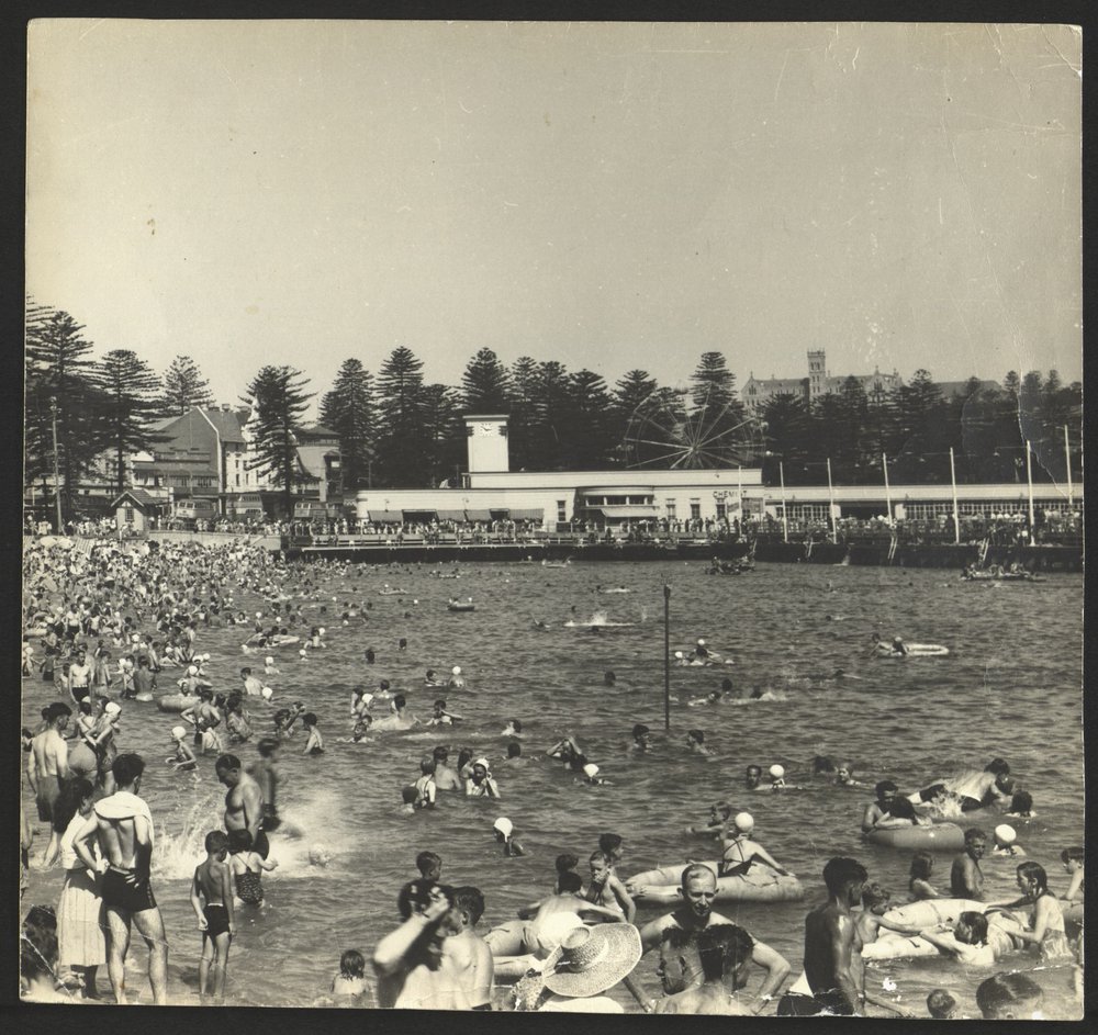 Bathers at Manly Pool, West Esplanade