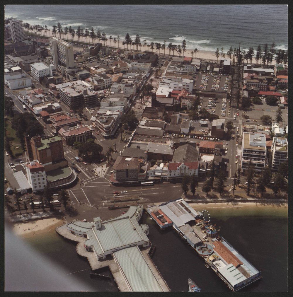 Aerial view of Manly, 1980s