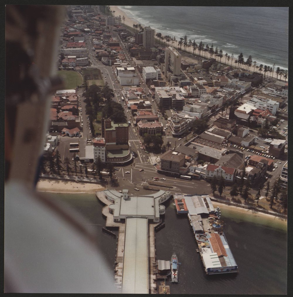 Aerial view of Manly, 1980s