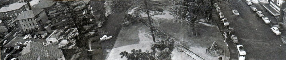 Aerial view of Gilbert Park and Belgrave Street, Manly