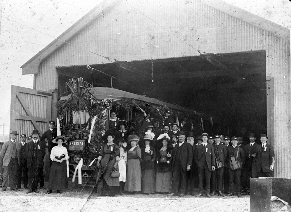 Departure of First Tram to Brookvale from Manly Tram Depot