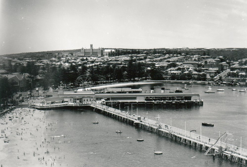 Manly Harbour Pool and Manly Wharf, 1947
