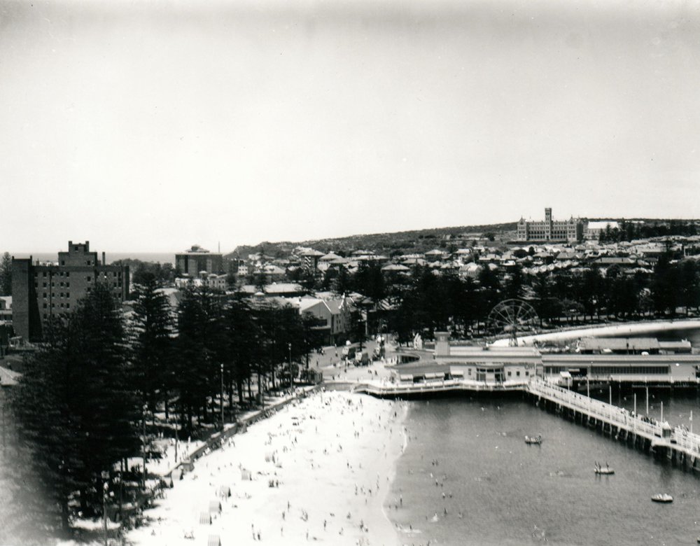 Manly Harbour Pool and Manly Wharf, 1947