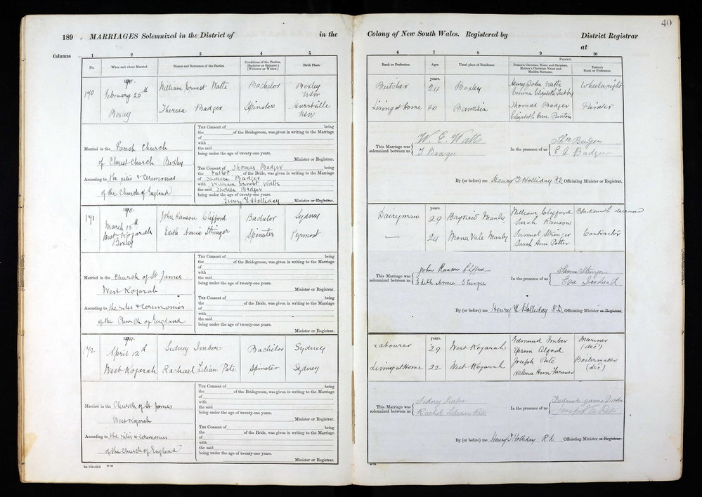 Edith Annie Stringer Marriage Register
