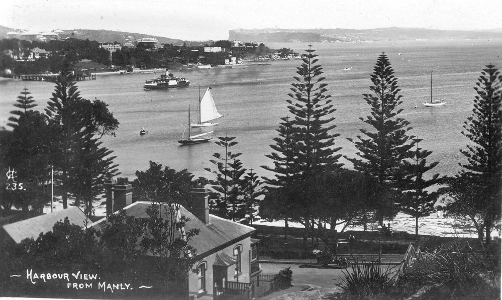 Manly Cove, Rowe St and West Esplanade c 1909