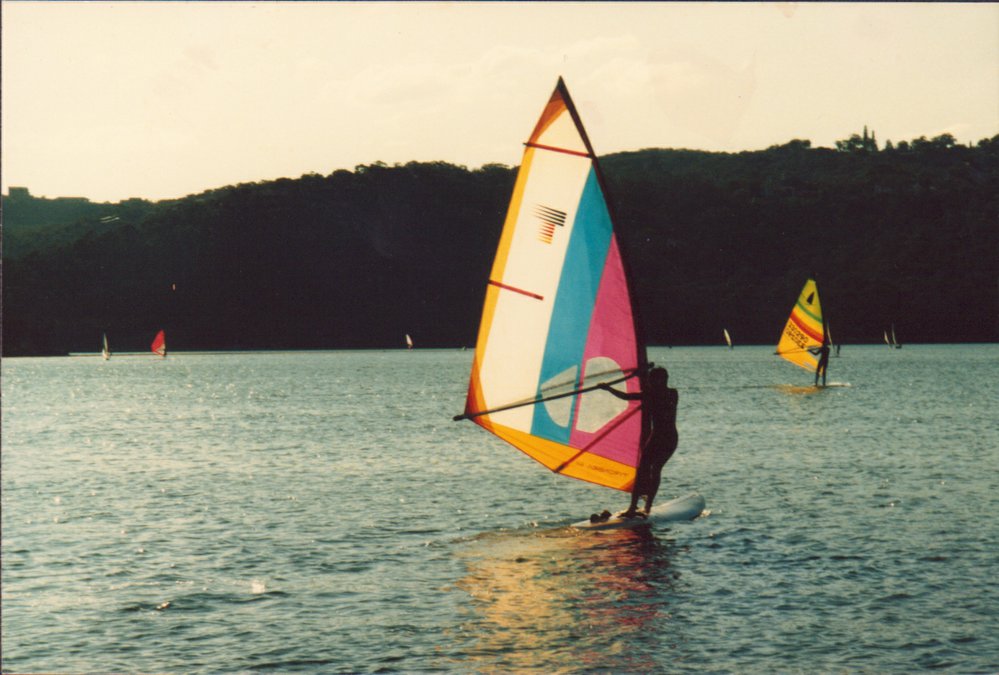 Windsurfing on Narrabeen Lagoon