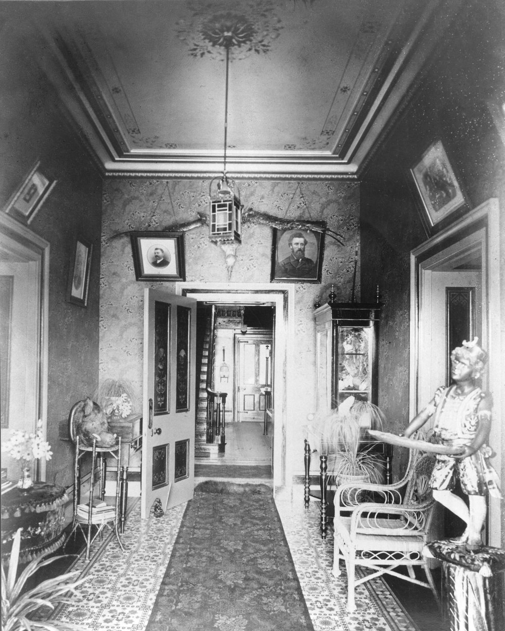 Interior of Fairlight House, hall