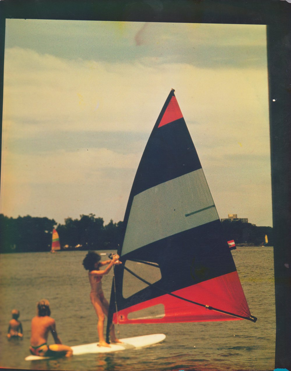 Windsurfing on Narrabeen Lagoon