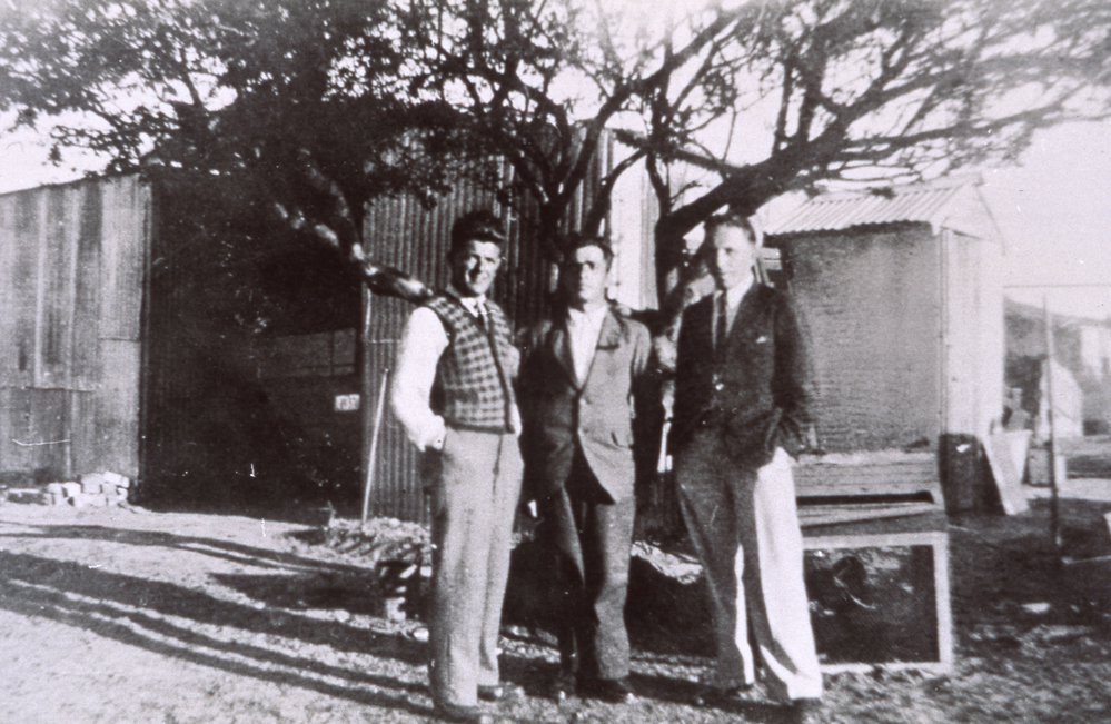 Massimiliano Aloisi and friends at his newly acquired market garden, Campbell Parade Dee Why