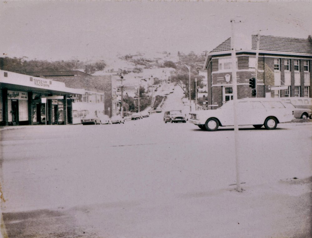 Looking west along Collaroy Street from Pittwater Road, Collaroy